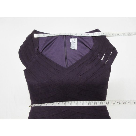 Cache purple bandage bodycon dress - Picture 10 of 12